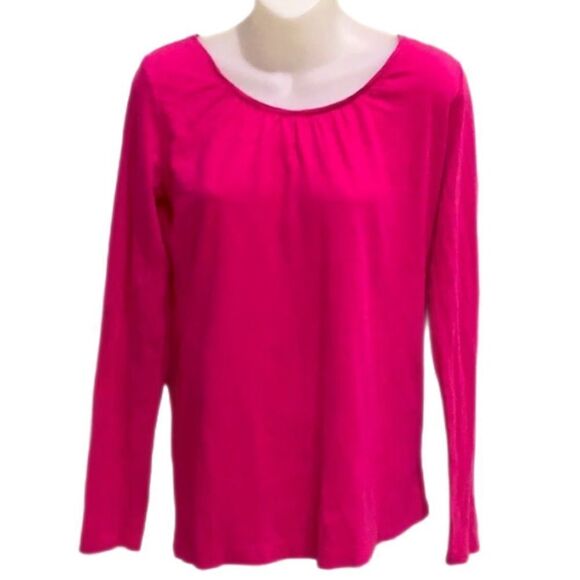 Ann Taylor Loft pink long sleeve top, S - Picture 2 of 7